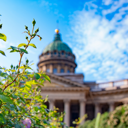 Grass Covering the Dome of Kazan Cathedral